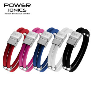 【FDA Registration】Power Ionics New Healthy Titanium Magnetic Double Style Sport Fashion Wristband Bracelet