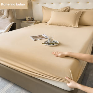 Hotel Premium Cotton 3in1 Queen King/2in1 Single Size Fitted Bedsheet Set Bedding Bedsheet 650 TC Getah Keliling With Pillow Case (Cadar Murah)