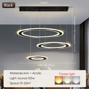 New Nordic Dining Room Pendant Light LED Modern Home Living Room Lamp Simple Light Luxury Decorative Chandelier