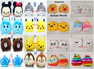 (Msia Stock) 2 Units Per Set Cartoon Car Headrest Neck Support Car Pillow Car Seat Accessories  Bantal Kereta Mainan Patung 卡通 车枕 颈枕 娃娃