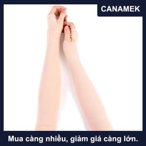 【CANAMEK】 Băng lụa tay áo kem chống nắng Cuff ARM UV Sun bảo vệ chống trượt mùa hè ngoài trời cưỡi