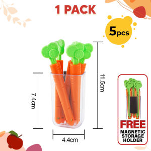 Encora Carrot Shape Snack Sealing Clip Sealer Seal Reusable Clamp Klip Pengedap 零食封袋夹