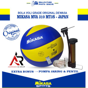 Bola Voli Mikasa Mva310 Super Gold Bintik Size 5 Murah Press Mesin Import