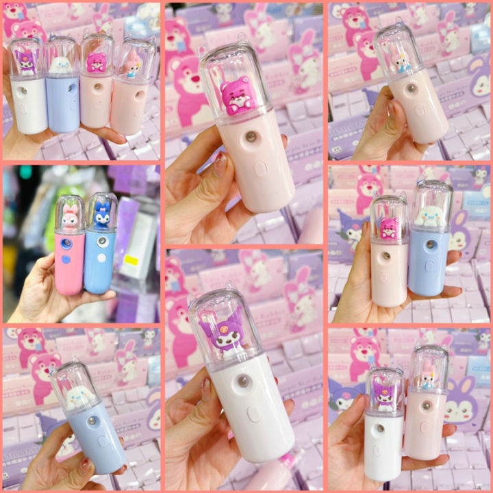 Máy Phun Sương Cầm Tay Mini Cute Mẫu gấᴜ Dâu Lotso Bear, Thỏ Tím ...