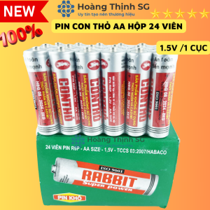Hộp 40 viên Pin Con Thỏ Pin tiểu AA & Pin đũa AAA 1.5V hàng chính hãng