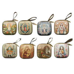 Decorative Square Plastic Bead Pouch Durable Materials Multifunctional Storage Case For Spiritual Items Protections