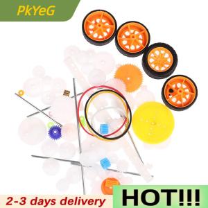 PkYeG 78pcs Gearbox toy robot motor plastic gear DIY model accessories