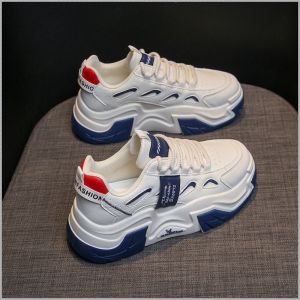 รองเท้าเดี่ยว ง่ายและลําลอง รองเท้าผ้าใบ วิสัยทัศน์ขายาว ทนทาน สวมใส่ง่าย ดูสูงขึ้นและผอมลง