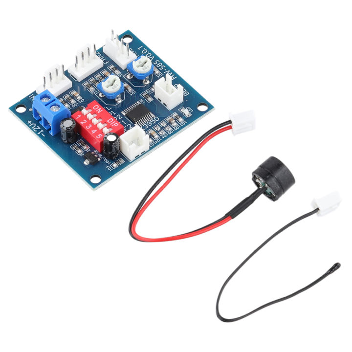 12v Fan Module 4-Wire High-Temp Fan Temperature Control Module DC 12V Fans Voltage ...