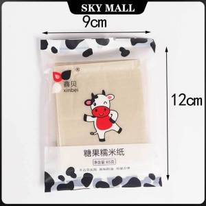 500 Sheets Nougat Wrapping Paper Edible Glutinous Rice Paper Transparent Candy Wrapper Baking Paper