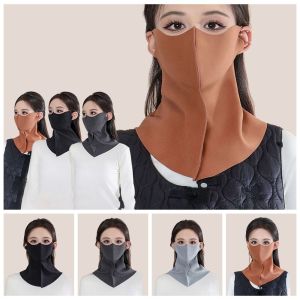 DINAH 2 Pcs ตัวป้องกันคอ อุ่นคอ ไม่มีรอย หนาขึ้น อุ่นรถจักรยานยนต์ ความเรียบง่ายเรียบง่าย กันลม ป้องกันแสงแดด ฤดูใบไม้ร่วงและฤดูหนาว