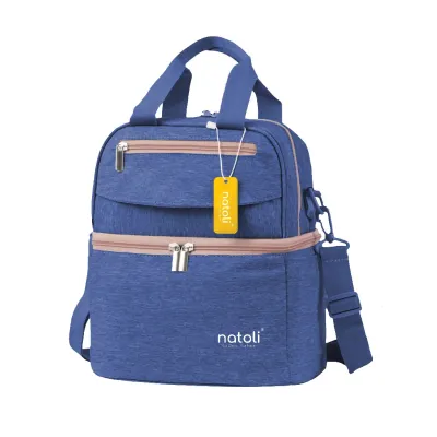 Balo bỉm sữa đa năng Thương hiệu NATOLI nhiều ngăn cao cấp - BST MM9
