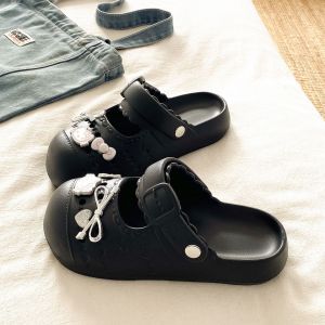 [Free Shipping] Casual Versatile Retro And Comfortable Slip-On Sandals For Women Featuring A New EVA Design With Perforations