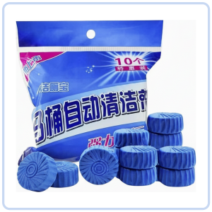 【DAILY ESSENTIAL】 Toilet Bowl Cleaner Tablets - 10 Pieces per Pack