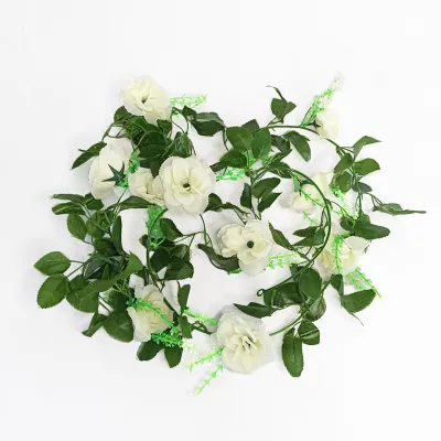 Unico PBP48 Tanaman Hias Bunga Rambat Juntai Mawar Daun Plastik Buatan Artificial Rose Flower Ornamen Hiasan Dekorasi Dinding Ruangan Rumah COD