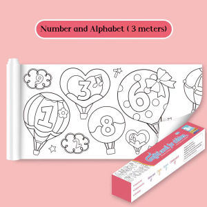 SG Stock 300CM Re-stickable Graffiti Drawing Paper Roll for Kids Coloring Paper Roll Decoration Sticker Scroll Painting Paper Color Pencil Christmas Gift Goodie Bag Gift