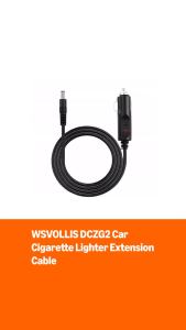 12V DC Car Extension Power Supply Adapter Cable 18AWG CableDC 5.5mm X 2.5mm to Car Male Plug Cable for Various Devices Such as Cameras CCTV and car refrigerators