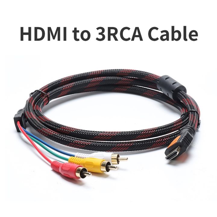 thumbnail image 2 of PYTHON Premium 24K Gold Composite RCA Cable – 12Ft – Red/White/Yellow – STEREN 2 of 3