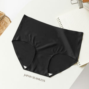 Lizida กางเกงชั้นในสตรีแนวราบผ้าไหมน้ําแข็งนุ่มยืดต้านเชื้อแบคทีเรียกางเกงเพื่อสุขภาพไนลอนสแปนเด็กซ์ขนาดปกติ