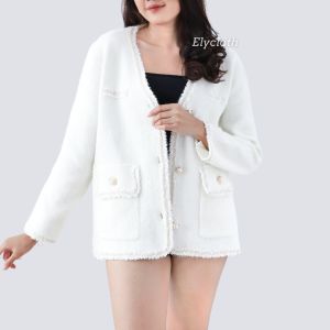 ELYCLOTH | GINNY CARDIGAN | CARDIGAN RAJUT WANITA PREMIUM FURY KNIT