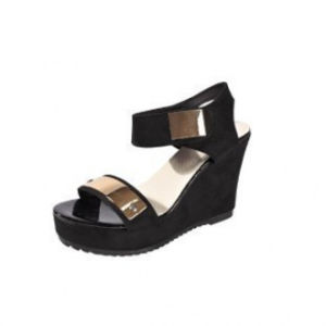Free Shipping Summer New Korean-Style Fashionable WomenS Sandals Platform Thick-Soled High-Heeled Wedge Sandals Open-Toe Roman-Style Trendy Shoes For Women