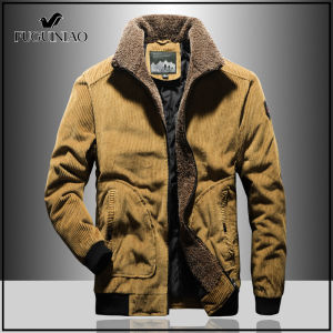FUGUINIAO 2021 Mens Casual Jacket Military Coat Thicken Cotton Jackets Windbreaker M-5XL