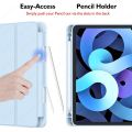 GOOJODOQ for iPad Case with Pencil Holder for iPad Air 4 5 Pro 11 10th A16 9th 8th 7th 10.2 Cover Auto Sleep/Wake Up. 