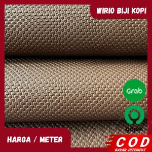 Kulit Wirio Biji Kopi Cokelat Per Meter Jok Motor Mobil SB TECH Lapisan Lembaran Kualitas Premium
