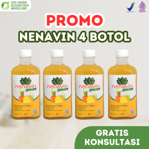 PROMO NENAVIN 4 BOTOL | Nenavin cuka nanas murni untuk menurunkan kadar gula darah obat diabetes