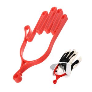【Local Warehouse】Golf Glove Holder Golfer Tool Plastic Golf Gloves Rack Dryer Golf Glove Stretcher Hanger With Key Chain Golf-Glove-Holder