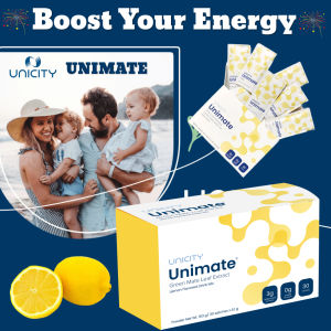 UNICITY UNIMATE Lemon Flavor Make Your Extra Boost In Energy And Mood(Ready Stock)