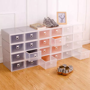 【Gods house】Drawer Type Shoe Box Storage Transparent Shoe Box Dust Proof Thickened Storage Box Storage Artifact