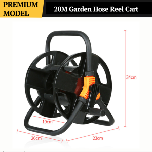 Toolshub Heavy Duty Portable Garden Hose Reel Cart Rustproof Standing Holder for Outdoor Water Pipe Storage