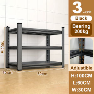 5/6 Tier Boltless Metal Rack | Adjustable Steel Storage Shelf | High Load-Bearing | Rak Besi Serbaguna | For Home/Kitchen/Office/Warehouse | 货架 置物架 铁架