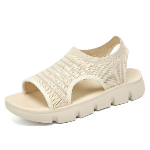 Free Shipping WomenS Summer New Style Hollow-Out Breathable Sandals Soft-Soled And Comfortable Suitable For Mothers