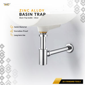 Sifon Wastafel Leher Botol Minimalis Anti Odor Basin Trap