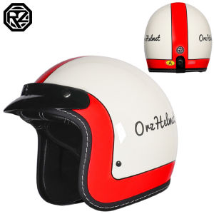 2025 couple retro 3/4 motorcycle helmet cascos para motos small helmet body personalized semi covered helmet casco moto