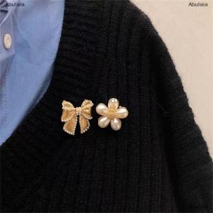 [COD] Abulaia Bow Brooch Baroque Trendy Elegant Brooch Pins Party Wedding Gifts