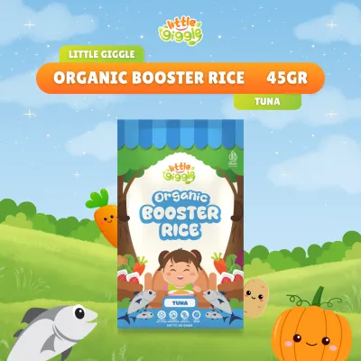 Little Giggle Organic Booster Rice MPASI Beras Organik Premium Campuran Sayuran dan Daging Asli untuk Bayi 6m+