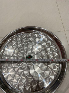 Mâm Tròn Sâu 3cm Inox Hữu Hạnh Size 50cm
