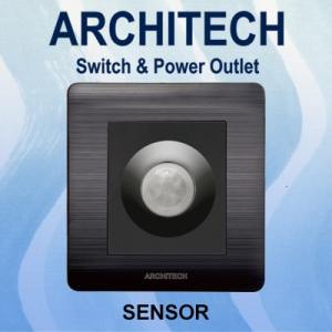 ARCHITECH Platinum B9-K23 Sakelar - Saklar Lampu Sensor Black