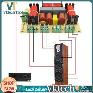 [Vktech] 250W 4-8 Ohm 4 Way Speaker Audio Frequency Divider 1 Treble & 1 Midrange & 2 Bass Speaker Crossover Module DIY Home Audio Systems