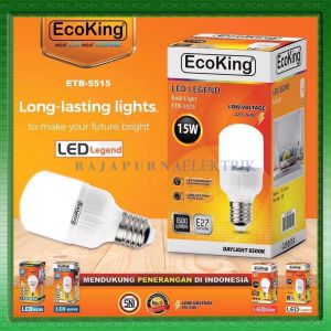 LAMPU LED BULB ECOKING 15W / 15 watt SUPER TERANG