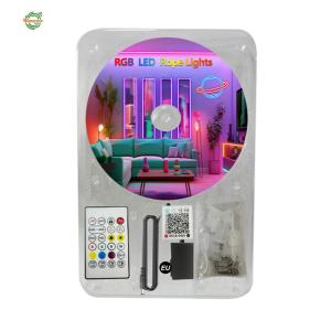 RGB LED Rope Light Bluetooth-compatible Music Sync Flexible Neon Strip Light Remote/APP Control for Indoor Outdoor Decor[Winnereco World]