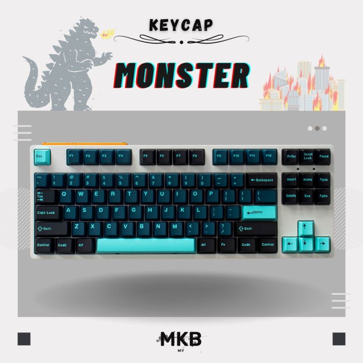 [READY STOCK] Monster ABS Double Shot Keycap Set for Mechanical ...