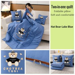 Foldable Dual-Use Pillow Blanket Combo: The Ultimate Nap Solution