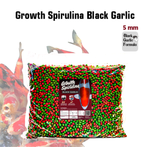 Makanan Ikan Pelet Ikan Koi Growth Spirulina Black Garlic Refill 1 Kg Ekstra Bawang Hitam IKANESIA