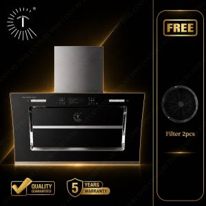 Time Century TC-421 Cooker Hood Kitchen Range Hood 4800m³/hr Powerful Suction Auto Clean Gesture Control Smoke Extractor