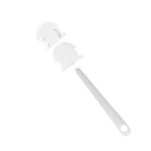 50pcs Transparent Plastic Fan Handles DIY Advertising Fan Accessories