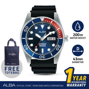 Jam Tangan Pria Alba AL4425 Silicone Automatic AL4425X1